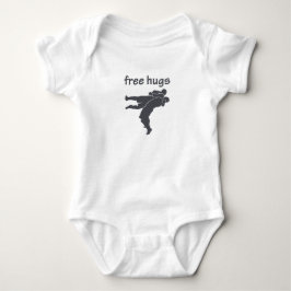 Free Hugs mma, bjj, grappling, worstling baby Romper