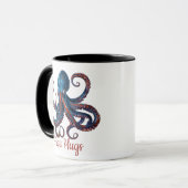 Free Hugs Octopus Mug - Funny Custom Coffee Cup (Devant gauche)