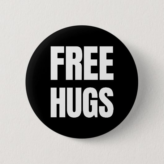 Free Hugs Standard, 2¼-inch ronde Button (Voorkant)