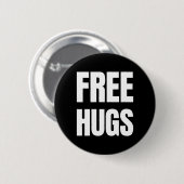 Free Hugs Standard, 2¼-inch ronde Button (Voorkant /achterkant)