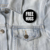 Free Hugs Standard, 2¼-inch ronde Button (In situ)