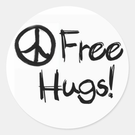 Free Hugs Sticker (Voorkant)