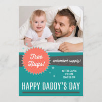 Free Hugs Vaderdag Flat Card