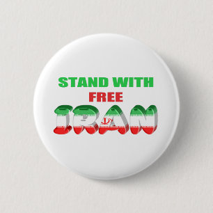 Free Iran Design Ronde Button 5,7 Cm