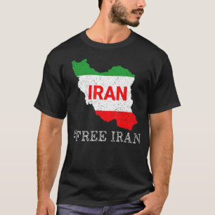 Free Iran Symbol Flag Freedom Love T-shirt