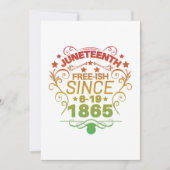 Free-ish Since 1865 Juneteenth Freedom Save The Date (Voorkant)