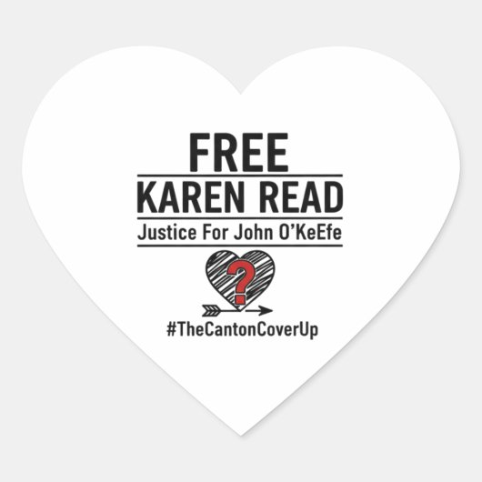 Free Karen Reard Sticker Justice For John O'Keefe  (Voorkant)