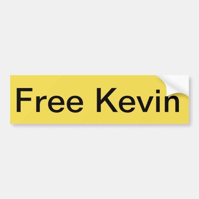 Free Kevin Bumpersticker (Voorkant)