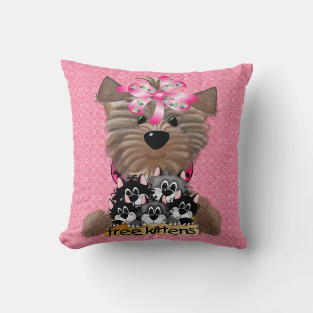 Free Kittens American MoJo Pillow Kussen (Voorkant)