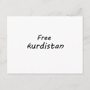 Free Kurdistan Briefkaart
