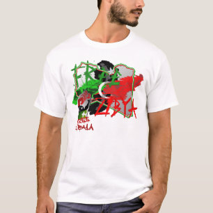 Free Libya Art Map of Libya T-shirt