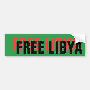 FREE LIBYA BUMPERSTICKER