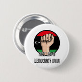 FREE LIBYA RONDE BUTTON 5,7 CM (Voorkant /achterkant)