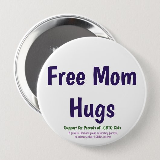 Free Ma Hugs Button (Voorkant /achterkant)