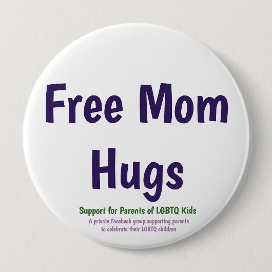 Free Ma Hugs Button (Voorkant)