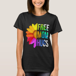 Free Ma Hugs Gay Pride LGBT Daisy T-shirt