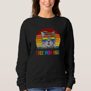 Free Ma Hugs Lgbt Pride Cat Rainbow Flag Trui