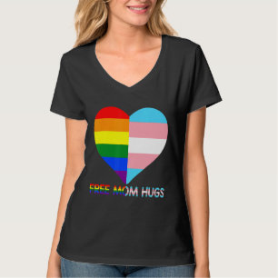 Free Ma Hugs Lgbt Pride Transgender Rainbow Flag T-shirt