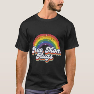 Free Ma Hugs Rainbow Heart Lgbt Flag Lgbt Pride M T-shirt