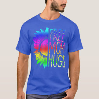 Free Ma Hugs Shirt - LGBT Rainbow Sunflower T-Shi