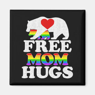 Free Ma Hugs t Women Lgbt Pride Mama Beer Magneet