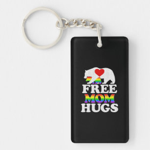 Free Ma Hugs t Women Lgbt Pride Mama Beer Sleutelhanger