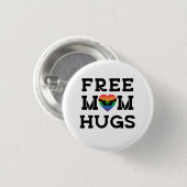 Free Mam Hugs Ronde Button 3,2 Cm (Voorkant /achterkant)