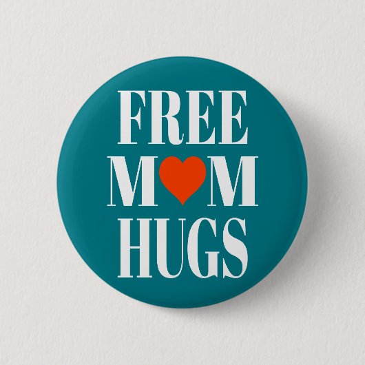 Free Mam Hugs Ronde Button 5,7 Cm (Voorkant)