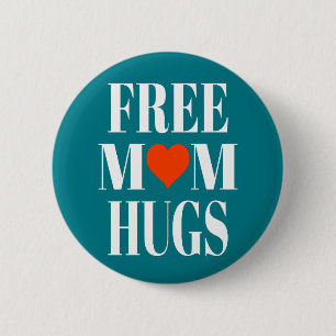 Free Mam Hugs Ronde Button 5,7 Cm