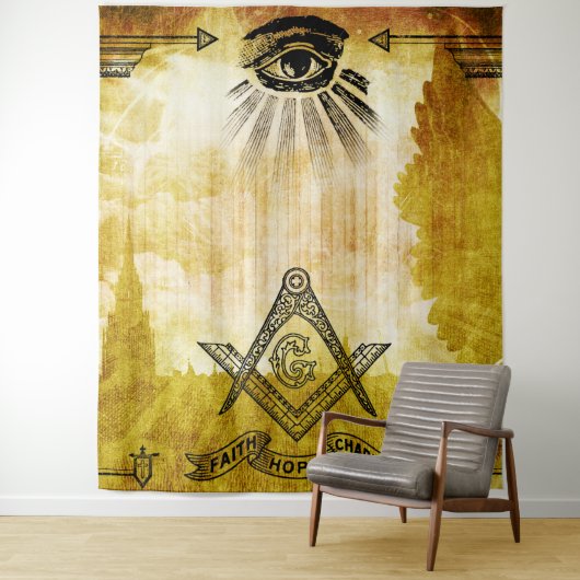 Free Mason Wandkleed (In situ)