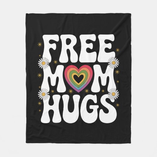 Free Mom Hug Transgender Lesbische Homo LGBT Pride Fleece Deken (Voorkant)