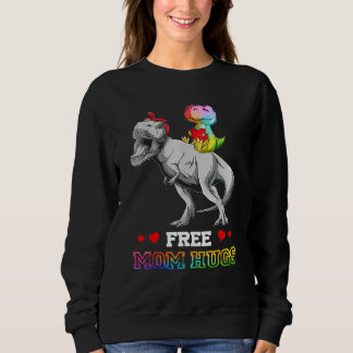 Free Mom Hugs Dinosaurus LGBT LGBTQ Pride Month Mo Trui