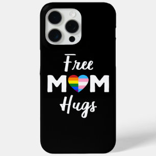 Free Mom Hugs II - Regenboog Gay Trans Pride iPhone 15 Pro Max Hoesje
