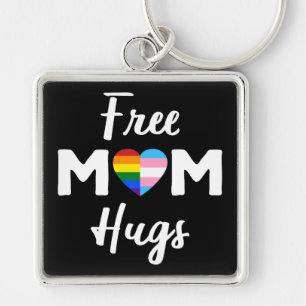 Free Mom Hugs II - Regenboog Gay Trans Pride Sleutelhanger