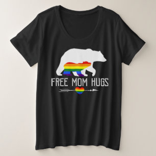 Free Mom Hugs LGBT Pride Mama Bear Mother Fête des