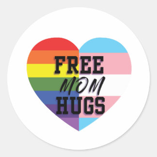 Free Mom Hugs Stickers LGBTQ