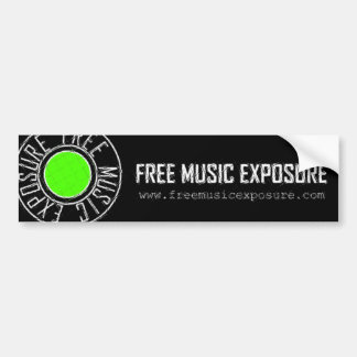 Free Music Exposure Bumpersticker