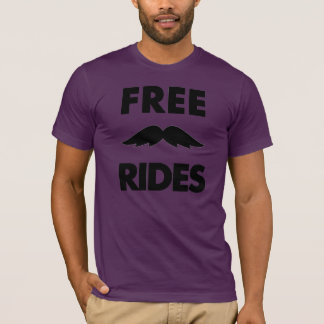 Free Mustache Rides T-shirt