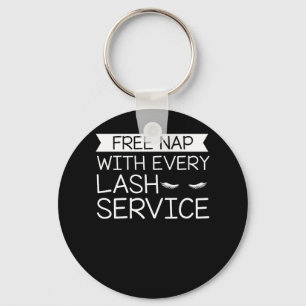 Free Nap Lash Service Makeup Lashes Sleutelhanger