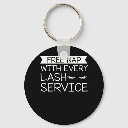 Free Nap Lash Service Makeup Lashes Sleutelhanger (Voorkant)