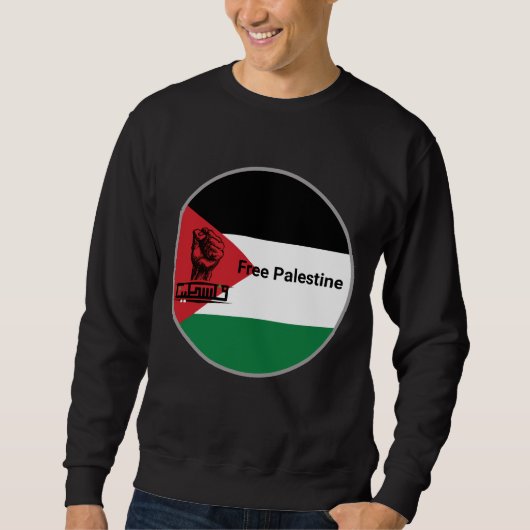 FREE Palestine Arabische tekst Trui (Voorkant)