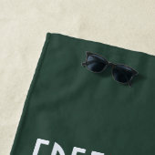 Free Palestine Beach Handdoek – Pro-Palestine Vlag (In situ)