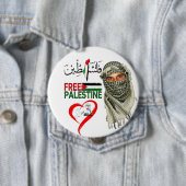 Free Palestine Button (In situ)