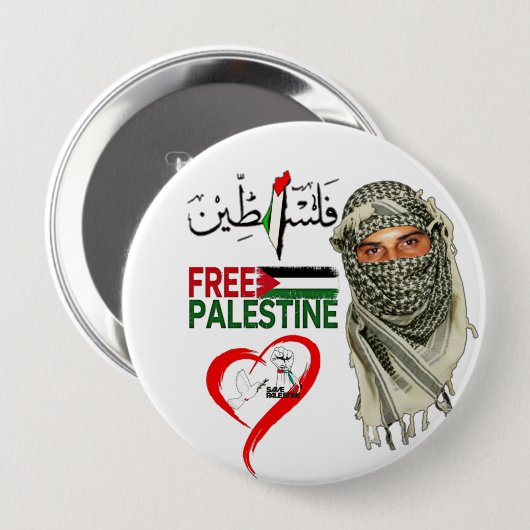 Free Palestine Button (Voorkant /achterkant)