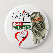 Free Palestine Button (Voorkant)