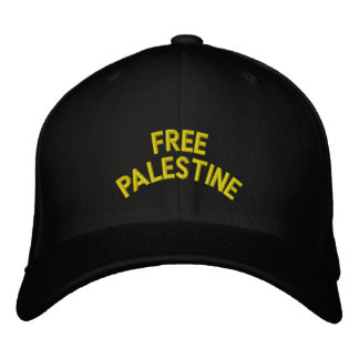 Free Palestine: Custom Baseball Pet (zwart)