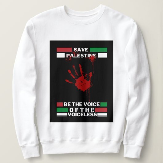 Free Palestine Dames sweatshirt | Red Gaza (Design voorkant)