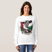 Free Palestine Flag, Duif met olijfblad Trui (Voorkant volledig)