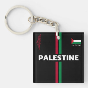 Free Palestine football soccer - Vlaggenkaartteam Sleutelhanger