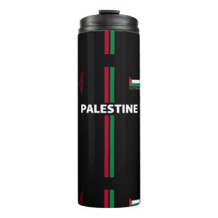 Free Palestine football soccer - Vlaggenkaartteam Thermosbeker
